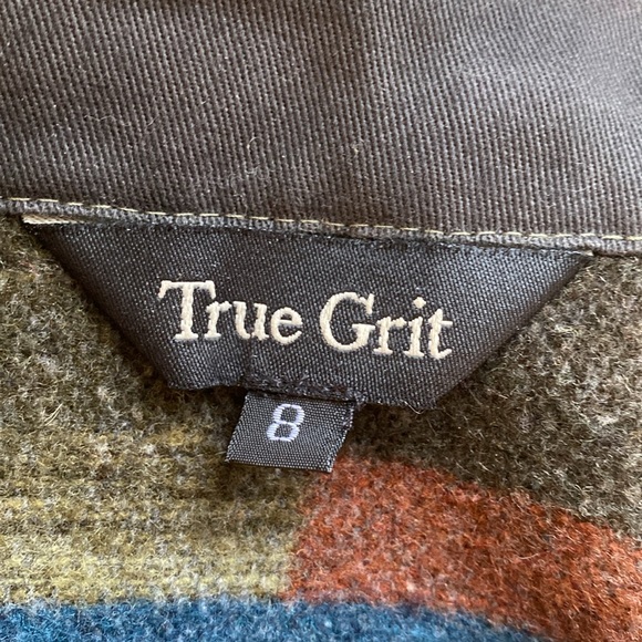 True Grit Women’s Blanket Fringe Skirt Size 8 Southwestern Tribal Wool Blend - Picture 12 of 17